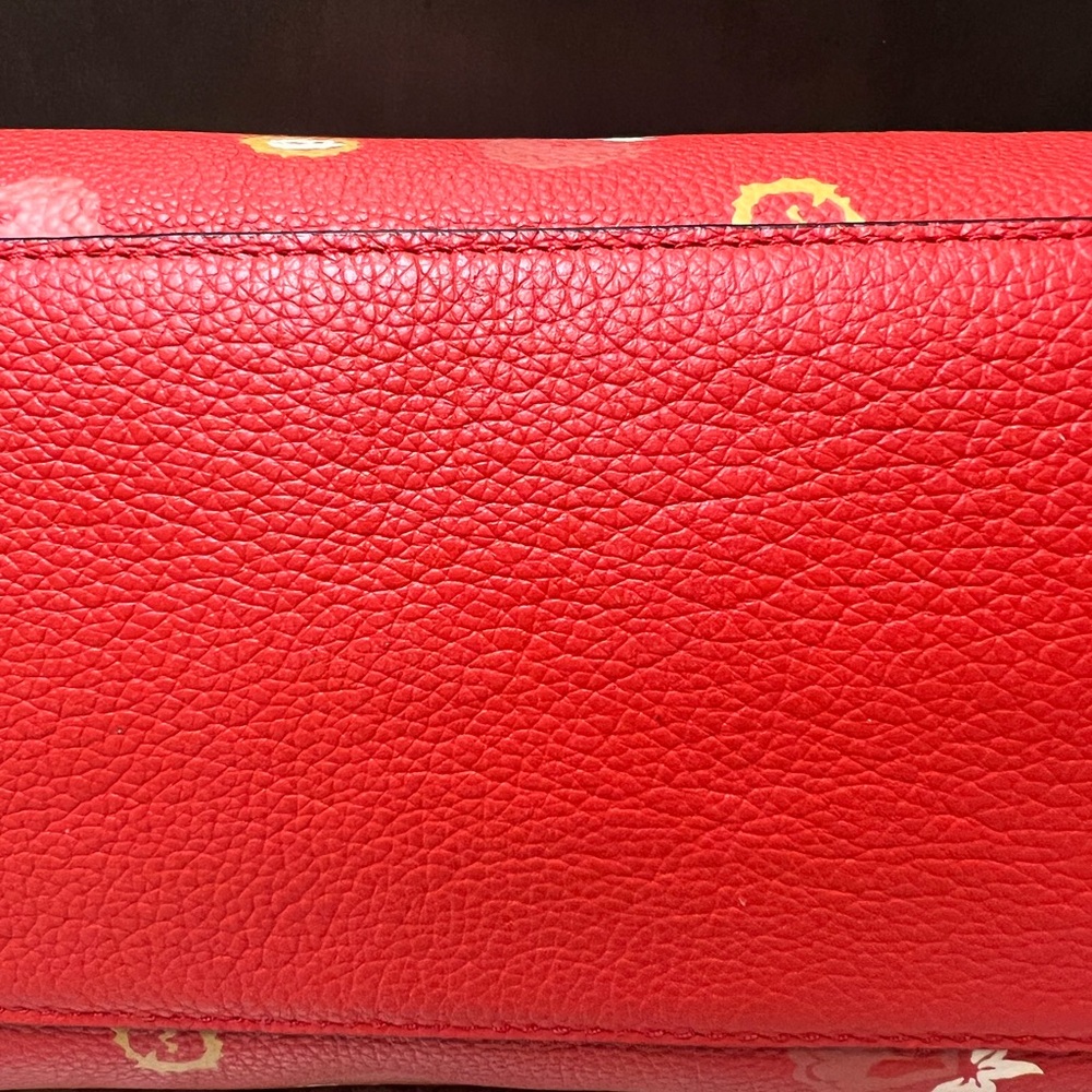 Coach.EUC.Gorgeous “NOLITA”. Pebble Leather Crossbody/Satchel.Red Floral.13X9.5" - Picture 9 of 13